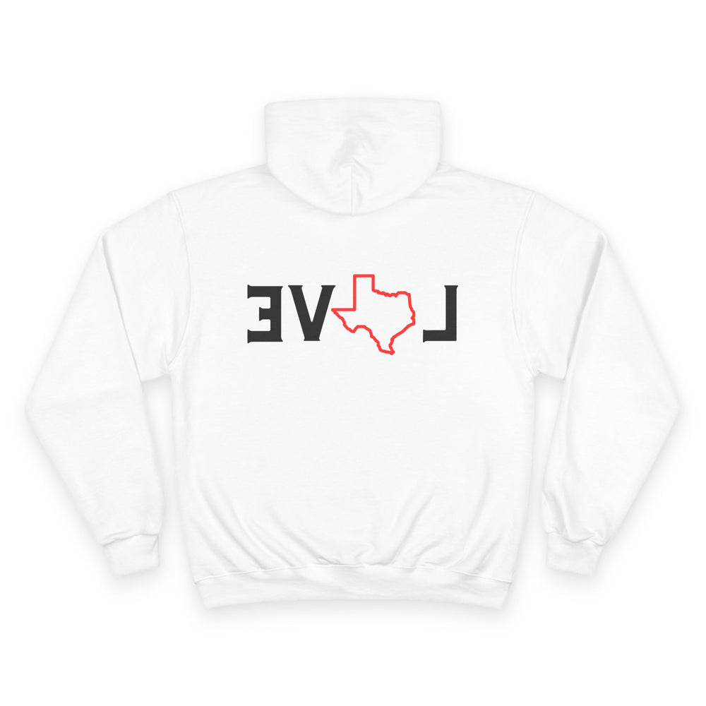 EVOL Texas Champion Hoodie – Big Love, Bold Texas Pride 🤠❤️ (Back Design)