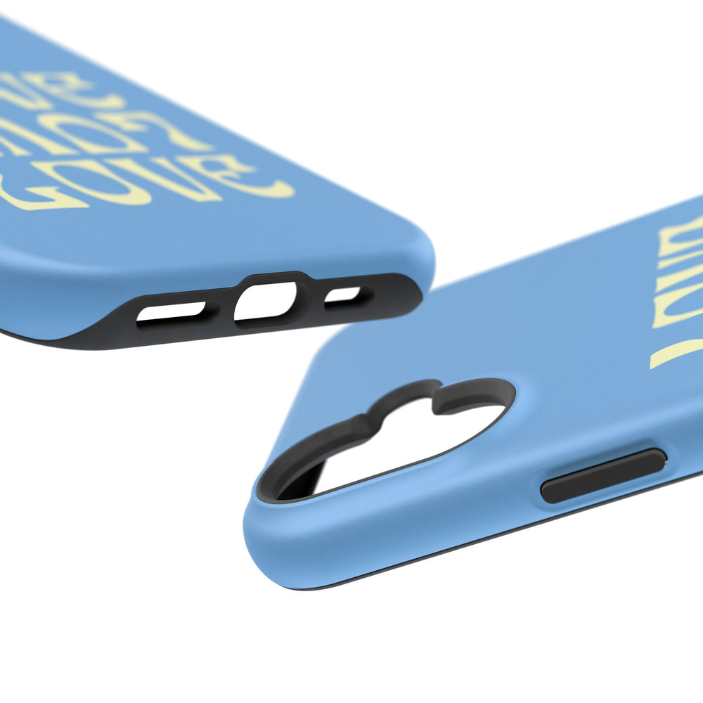 💙💛 Love Love Love – Blue & Yellow Magnetic Tough iPhone Case 💛💙