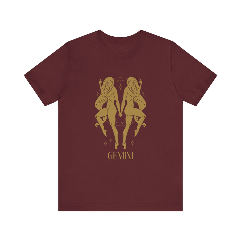 Gemini The Twins Zodiac Unisex Jersey Short Sleeve Tee