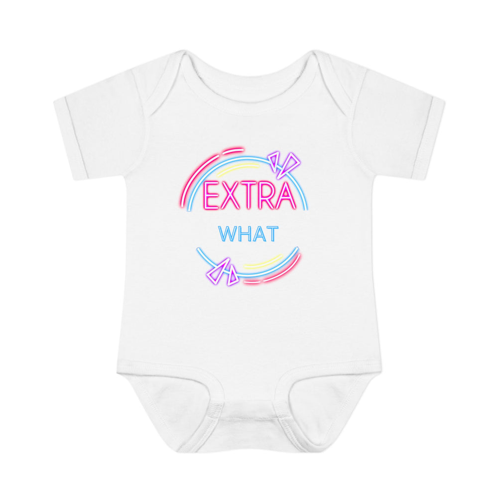 EXTRA WHAT Infant Baby Rib Bodysuit