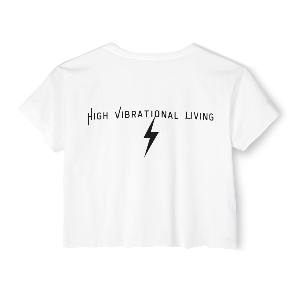 High Vibrational Living Women's Festival Crop Top