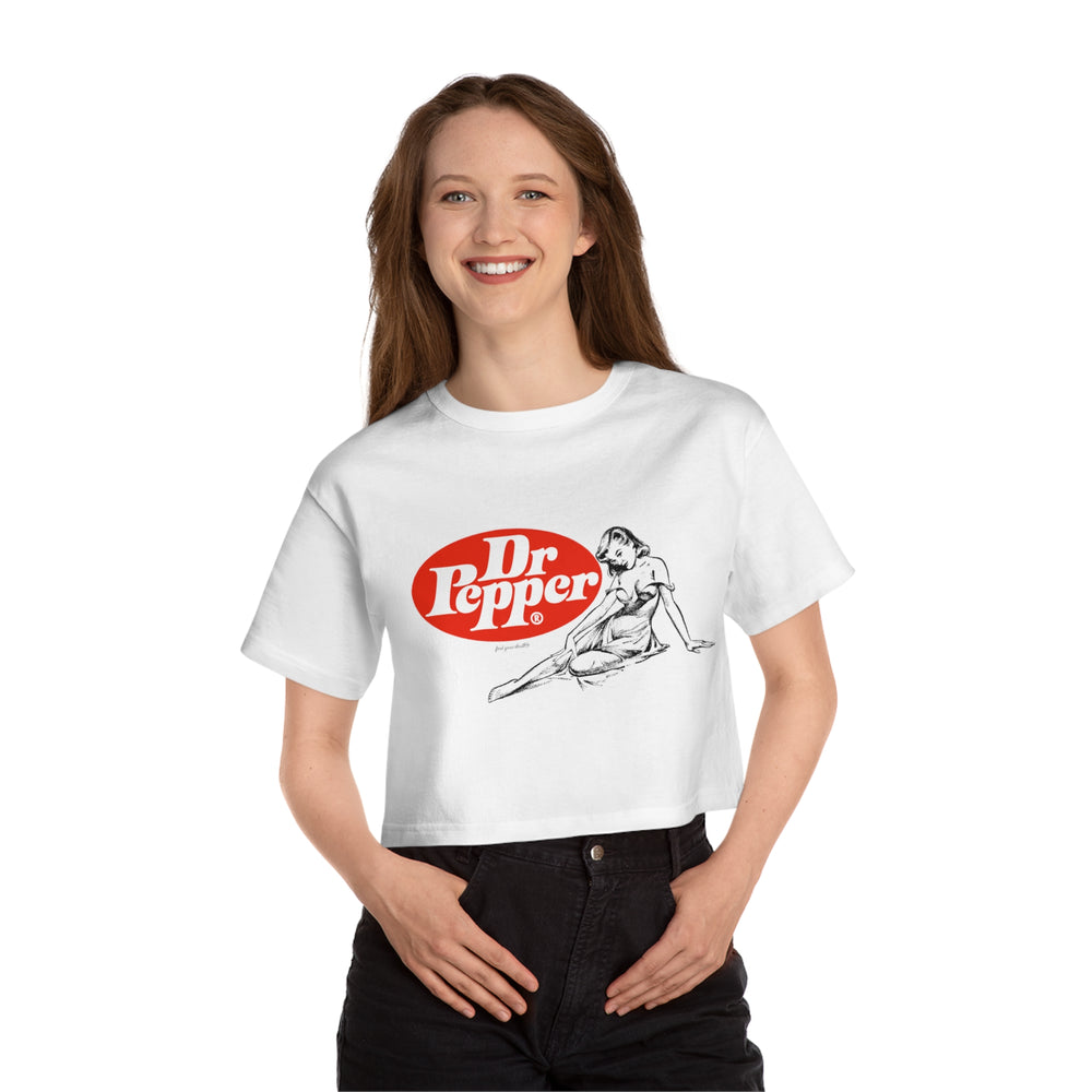 Dr. Pepper Pin-Up Crop Top – Classic Taste, Modern Twist!