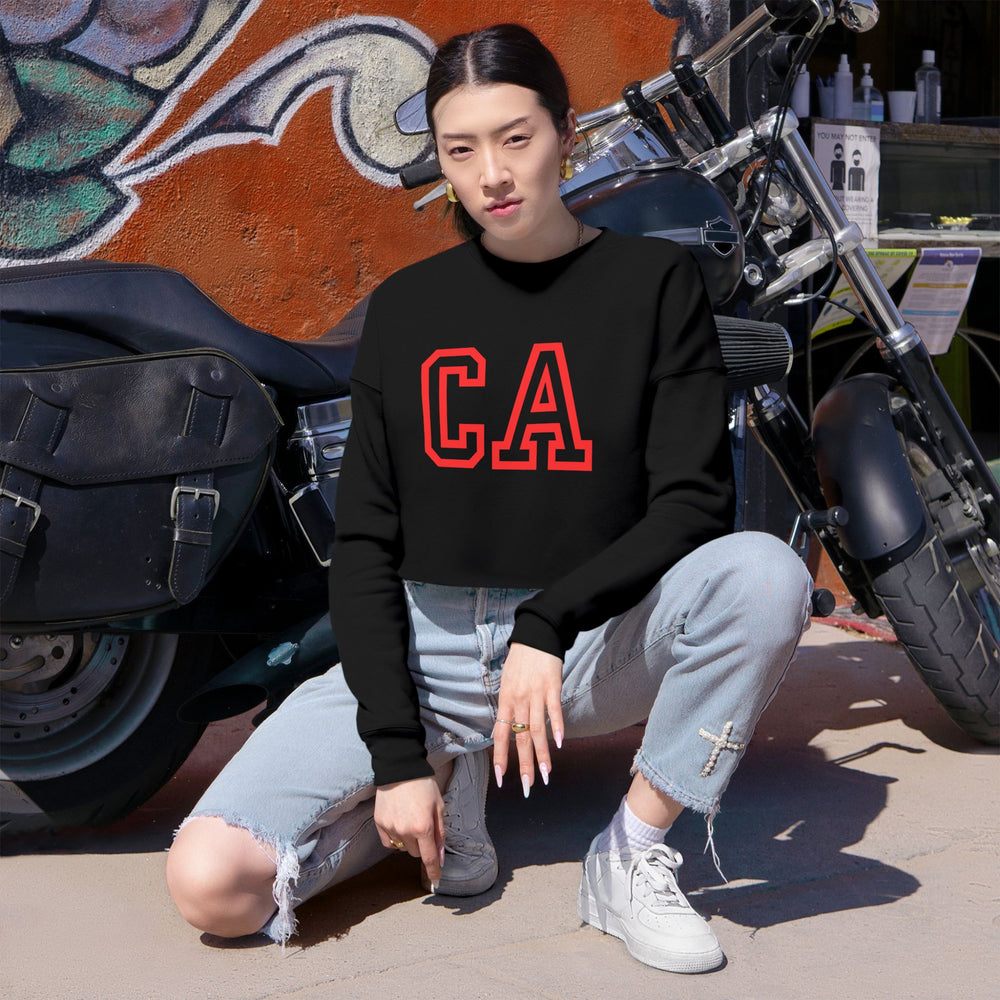 CA Women's Cropped Sweatshirt – Casual Cool with a Statement Edge 🌴✨