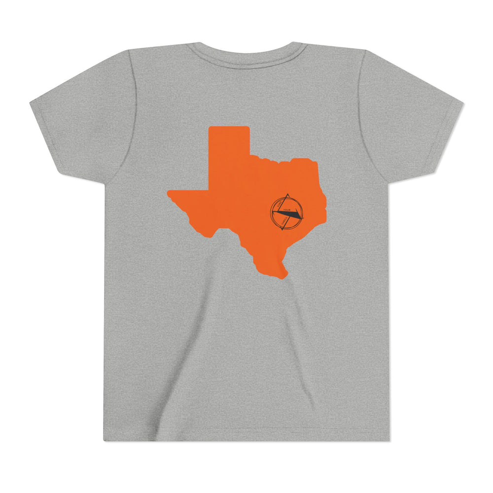 🤠 FYT ATX Youth Short Sleeve Tee – Texas State with ATX Circle Marker 🌟