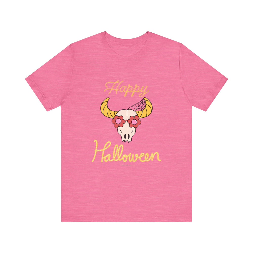 Cute Bull Happy Halloween Tee – Spooktacular Style for All