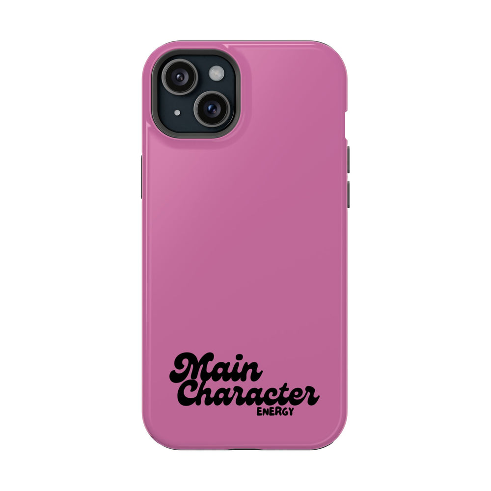 Main Character Energy Pink Edition Magnetic Tough iPhone 16, 15, 14, 13 Pro & Max Cases