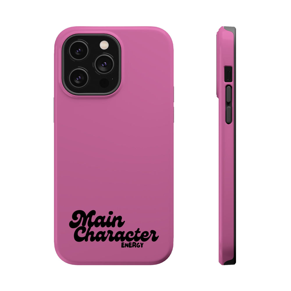 Main Character Energy Pink Edition Magnetic Tough iPhone 16, 15, 14, 13 Pro & Max Cases