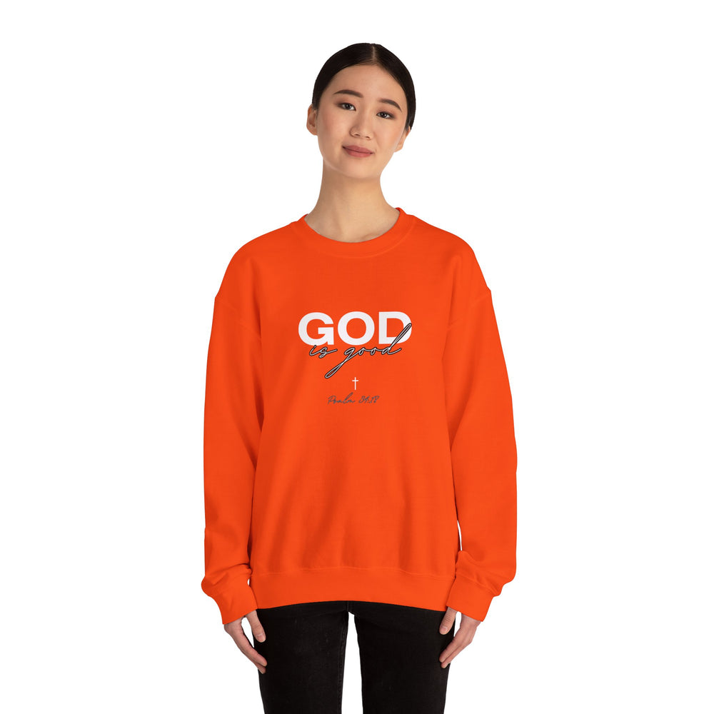 God Is Good - Psalms 34:18 - Crewneck Sweatshirt