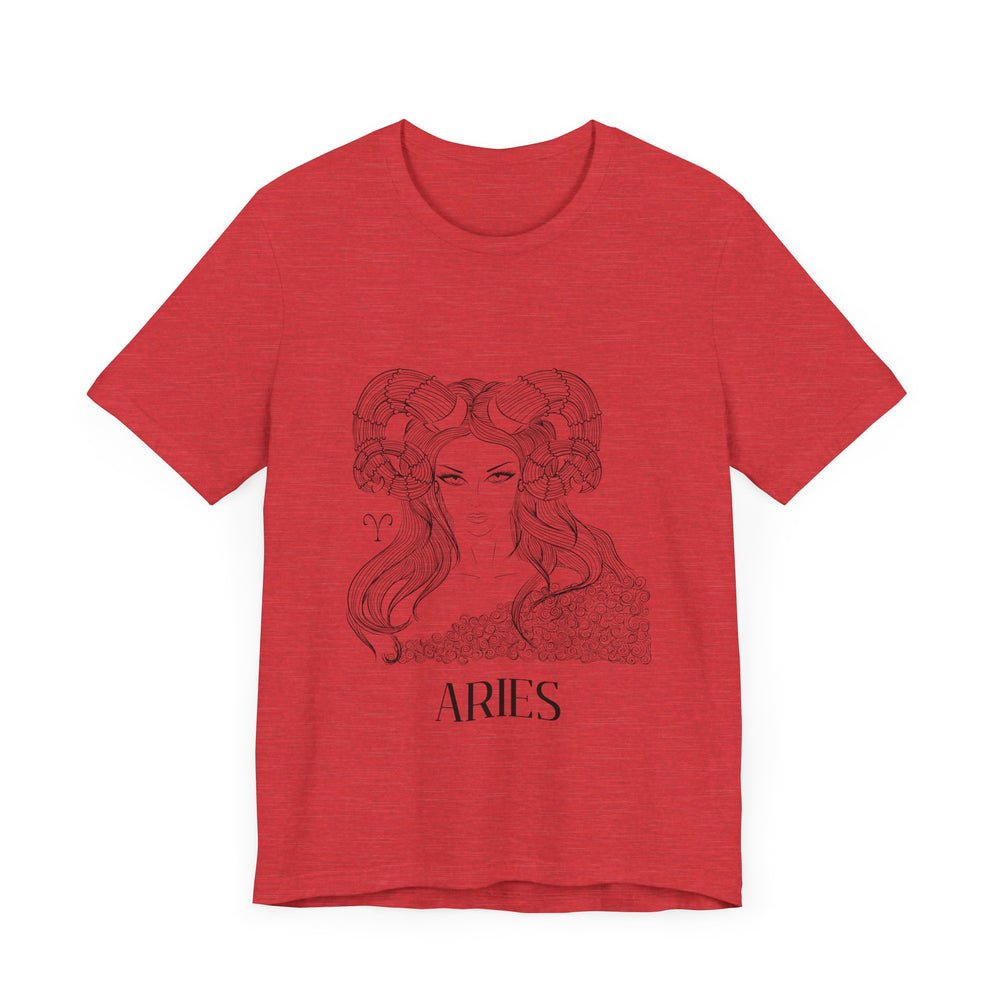 Aries Constellation Zodiac Unisex Jersey Short Sleeve Tee