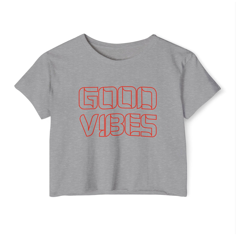 Good Vibes – Retro Women’s Festival Crop Top 🎶