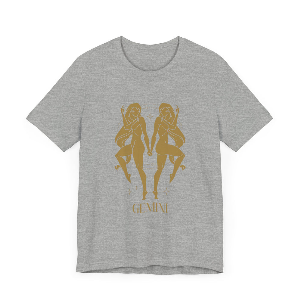 Gemini The Twins Zodiac Unisex Jersey Short Sleeve Tee