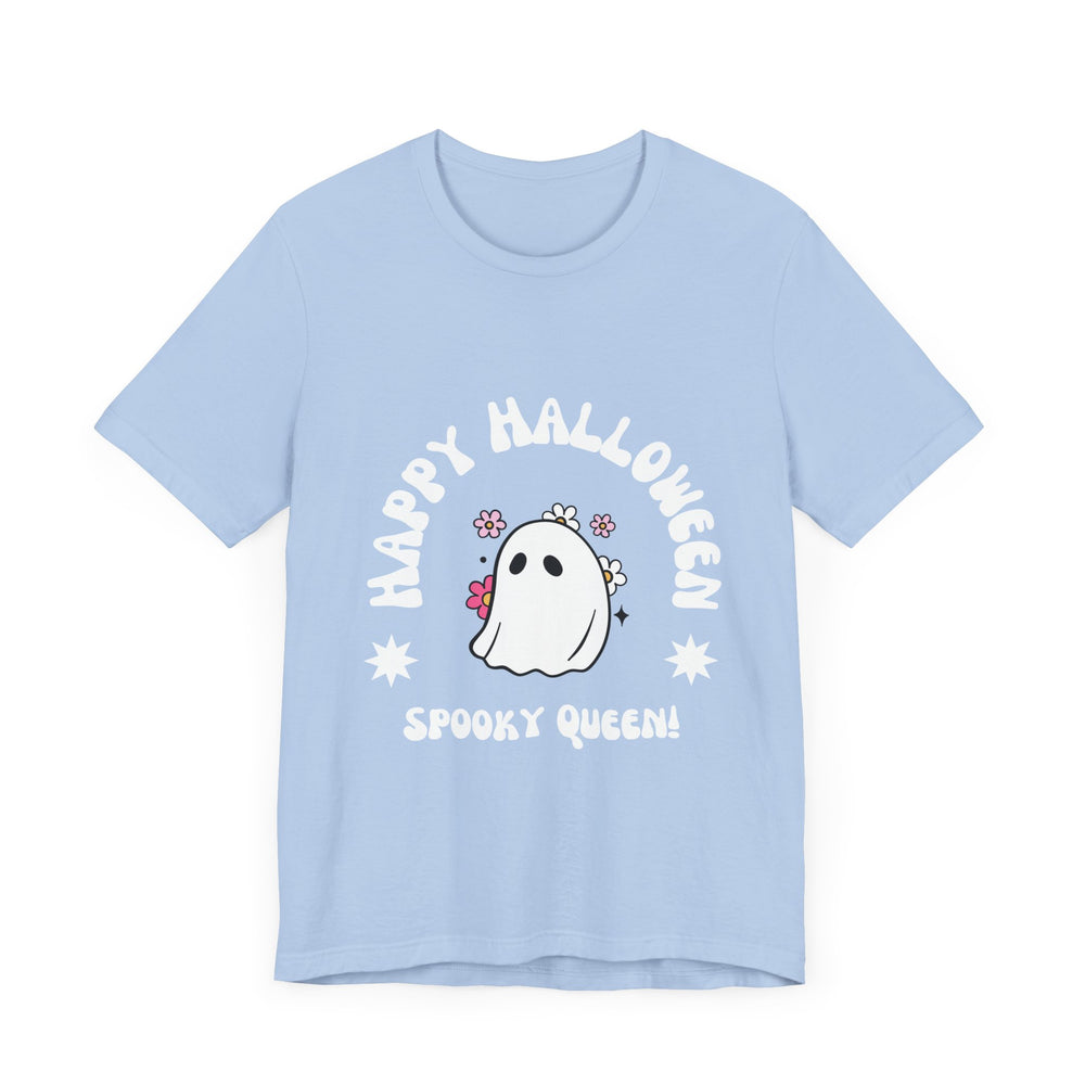 Happy Halloween Spooky Queen Unisex Jersey Short Sleeve Tee