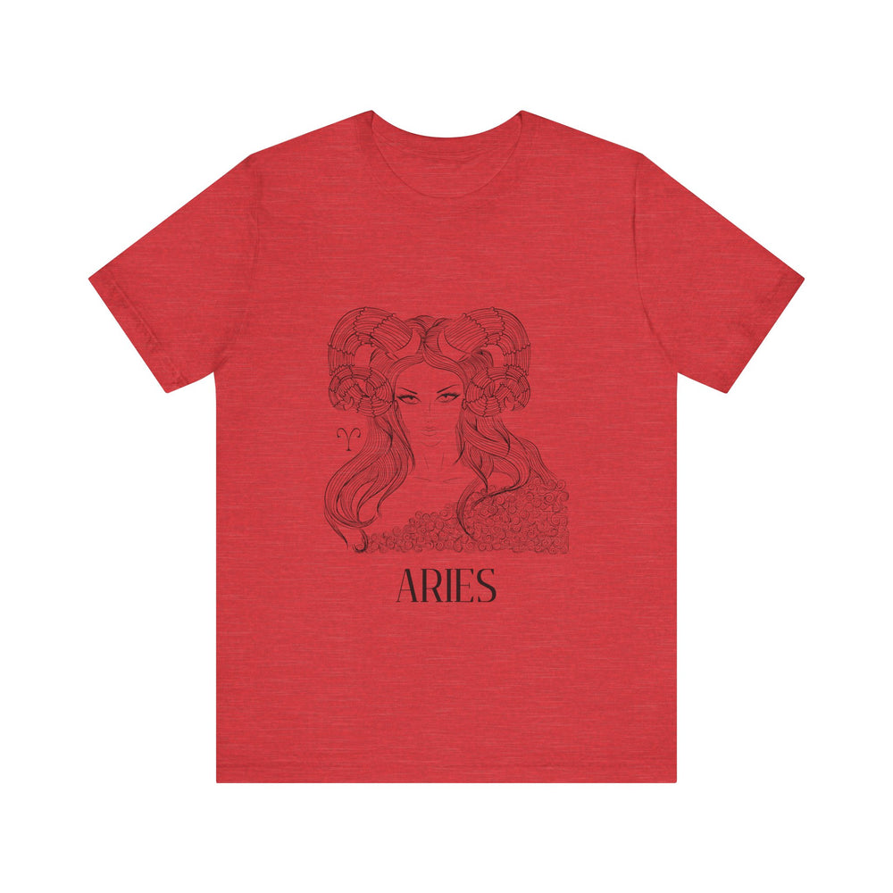 Aries Constellation Zodiac Unisex Jersey Short Sleeve Tee