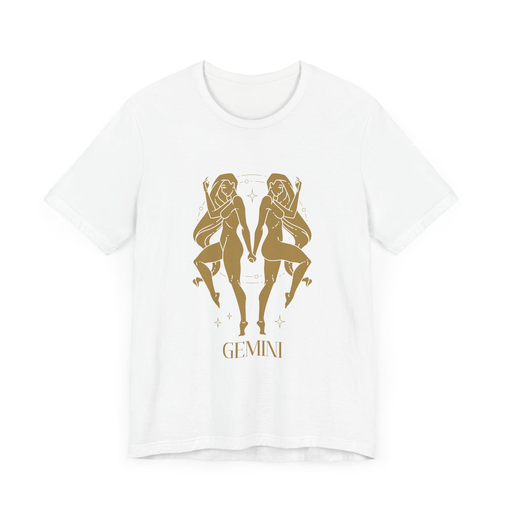 Gemini The Twins Zodiac Unisex Jersey Short Sleeve Tee
