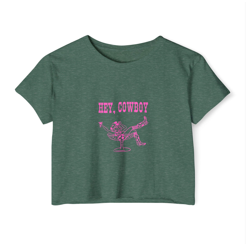Hey, Cowboy - Women's Festival Crop Top