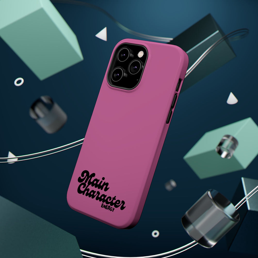Main Character Energy Pink Edition Magnetic Tough iPhone 16, 15, 14, 13 Pro & Max Cases