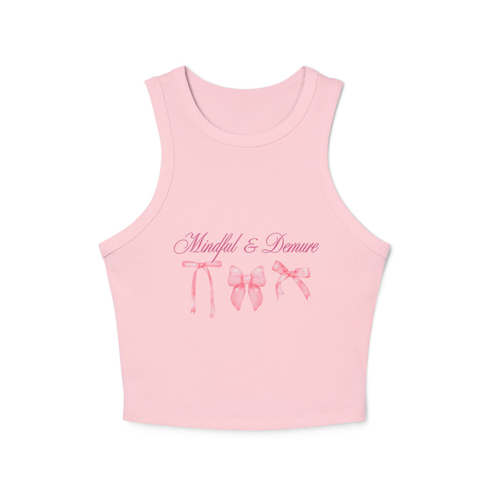 Mindful & Demure Women's Micro Rib Racer Tank Top