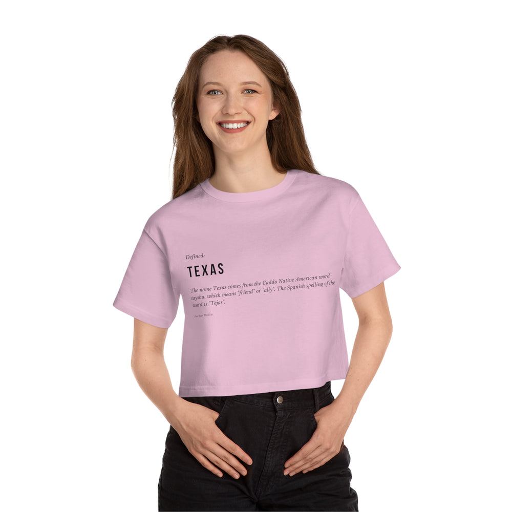Texas Defined Champion Women's Heritage Cropped T-Shirt