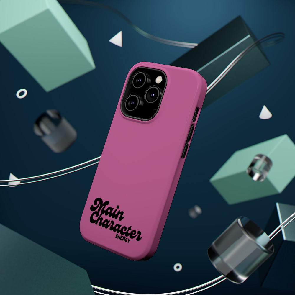 Main Character Energy Pink Edition Magnetic Tough iPhone 16, 15, 14, 13 Pro & Max Cases