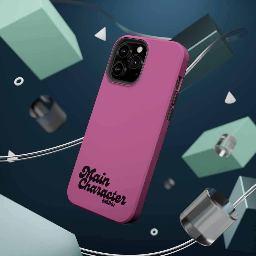 Main Character Energy Pink Edition Magnetic Tough iPhone 16, 15, 14, 13 Pro & Max Cases