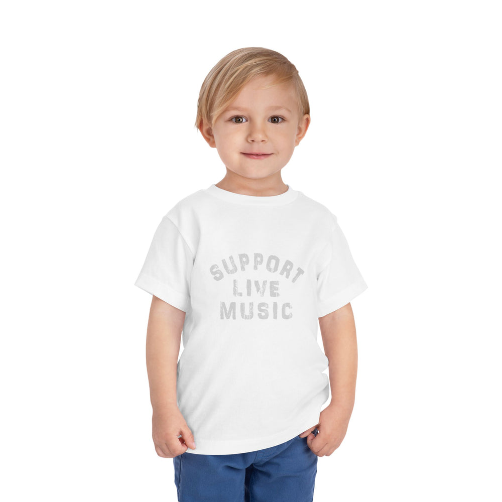 Support Live Music Toddler Short Sleeve Tee