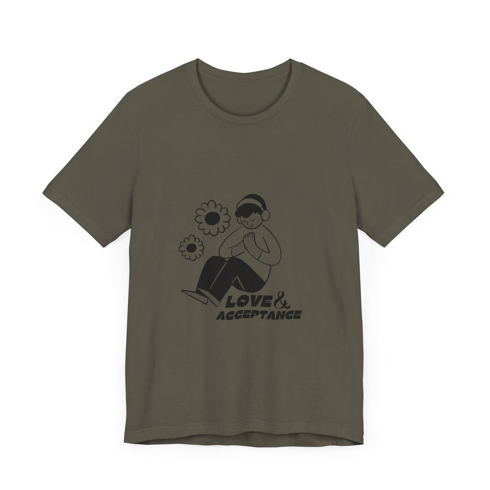 Love & Acceptance Autism Awareness Men's Short Sleeve Tee