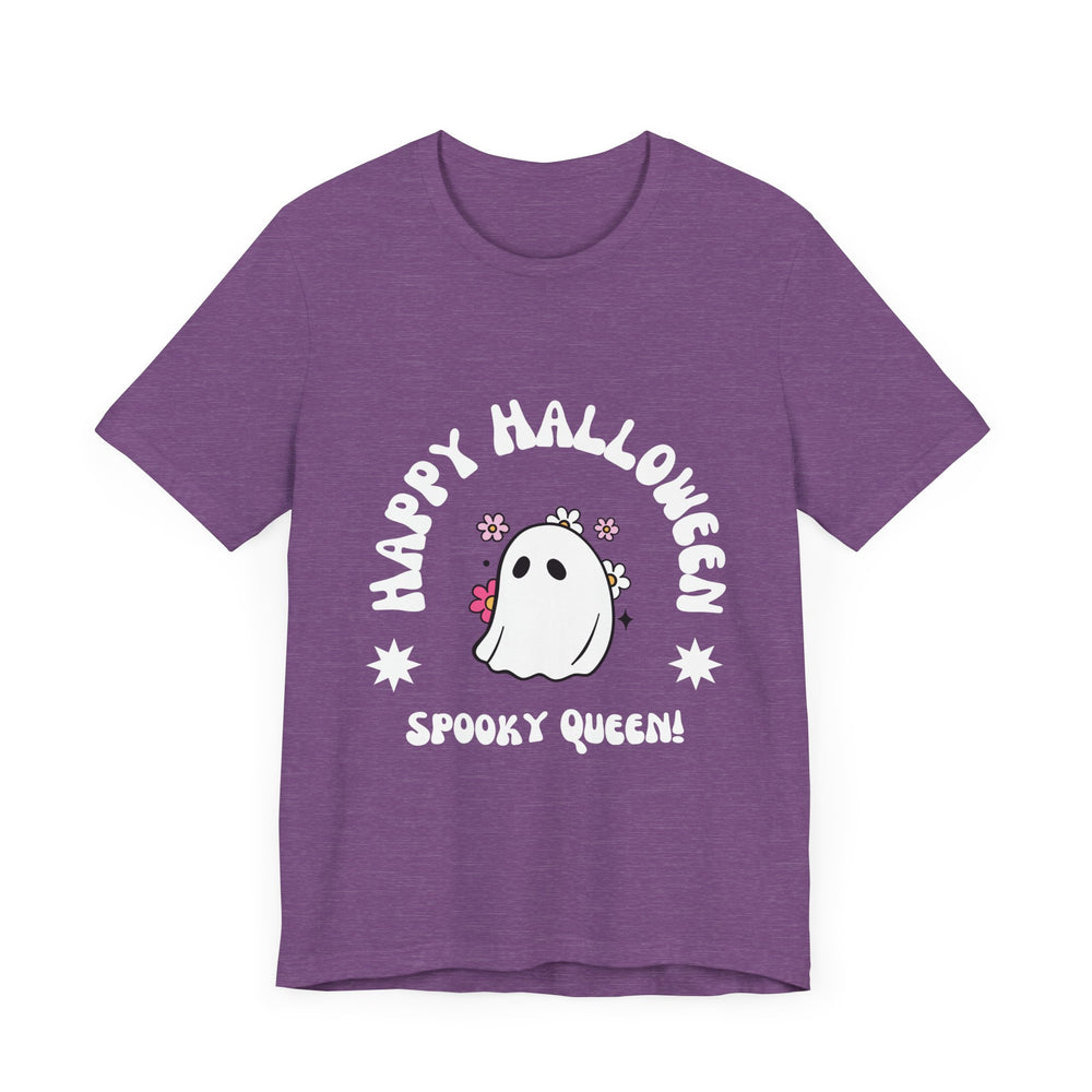Happy Halloween Spooky Queen Unisex Jersey Short Sleeve Tee
