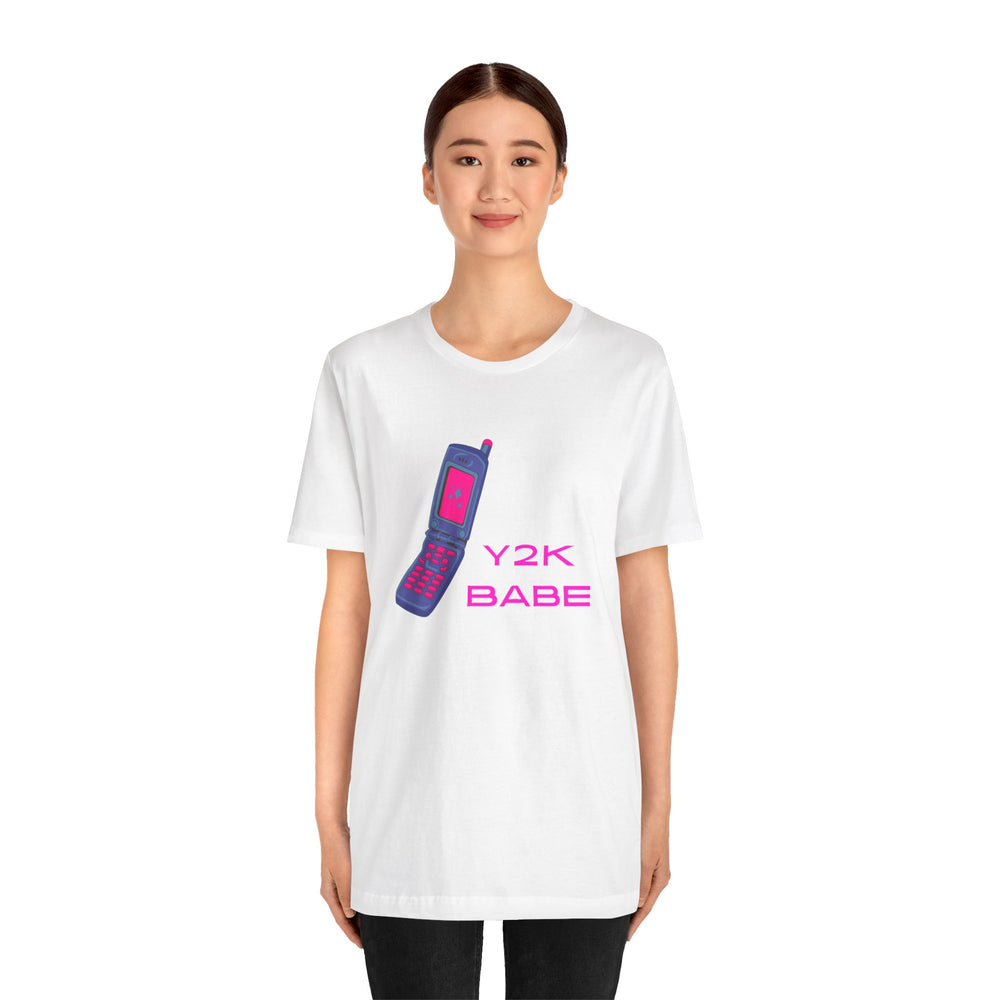 Y2K babe - flip phone - Short Sleeve Tee