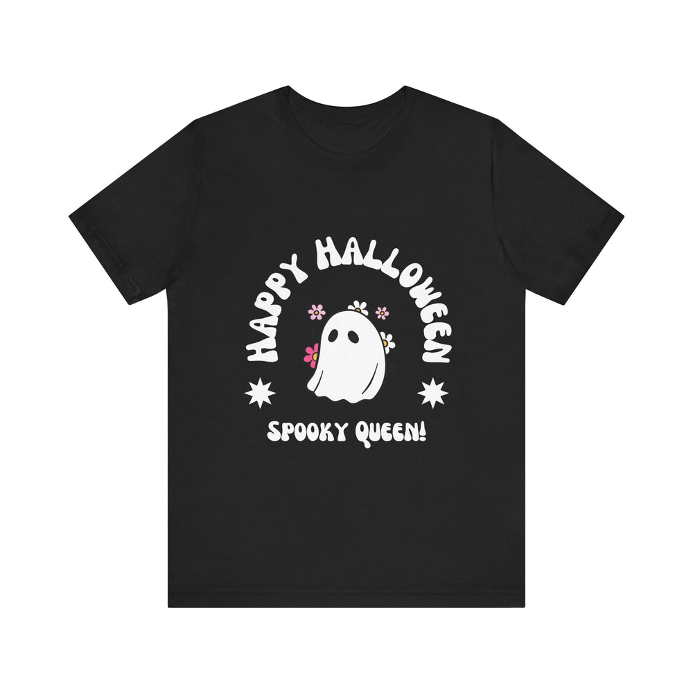 Happy Halloween Spooky Queen Unisex Jersey Short Sleeve Tee
