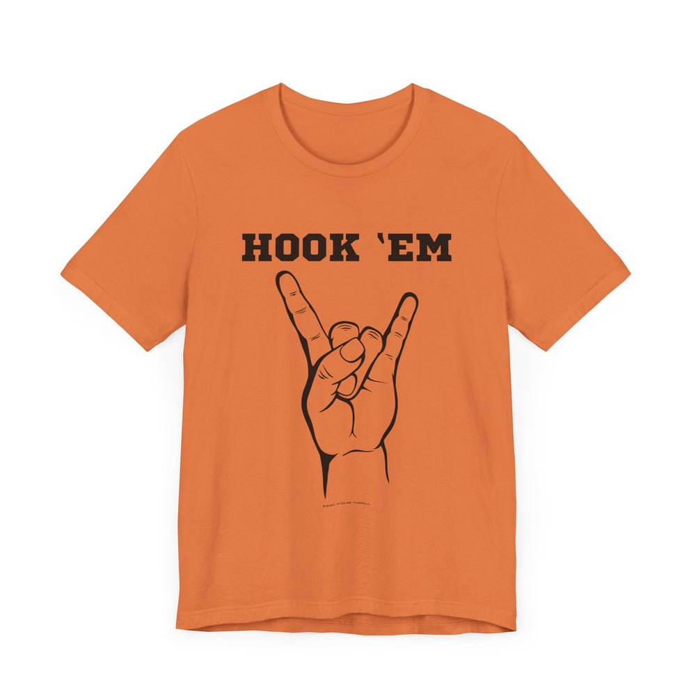 Hook Em Sign - Jersey Short Sleeve Tee