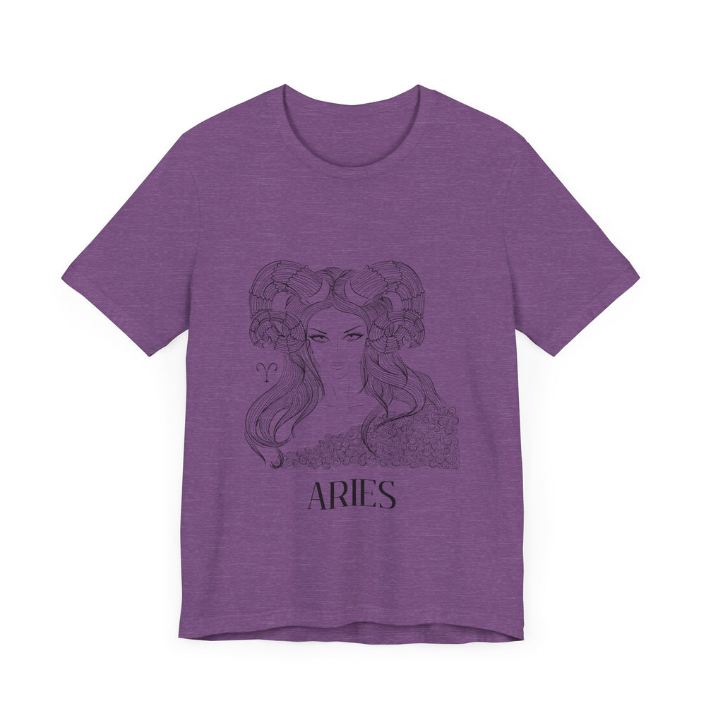 Aries Constellation Zodiac Unisex Jersey Short Sleeve Tee