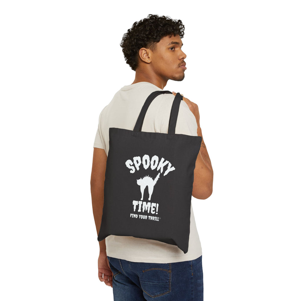Spooky Time! Find Your Thrill Cotton Canvas Tote Bag
