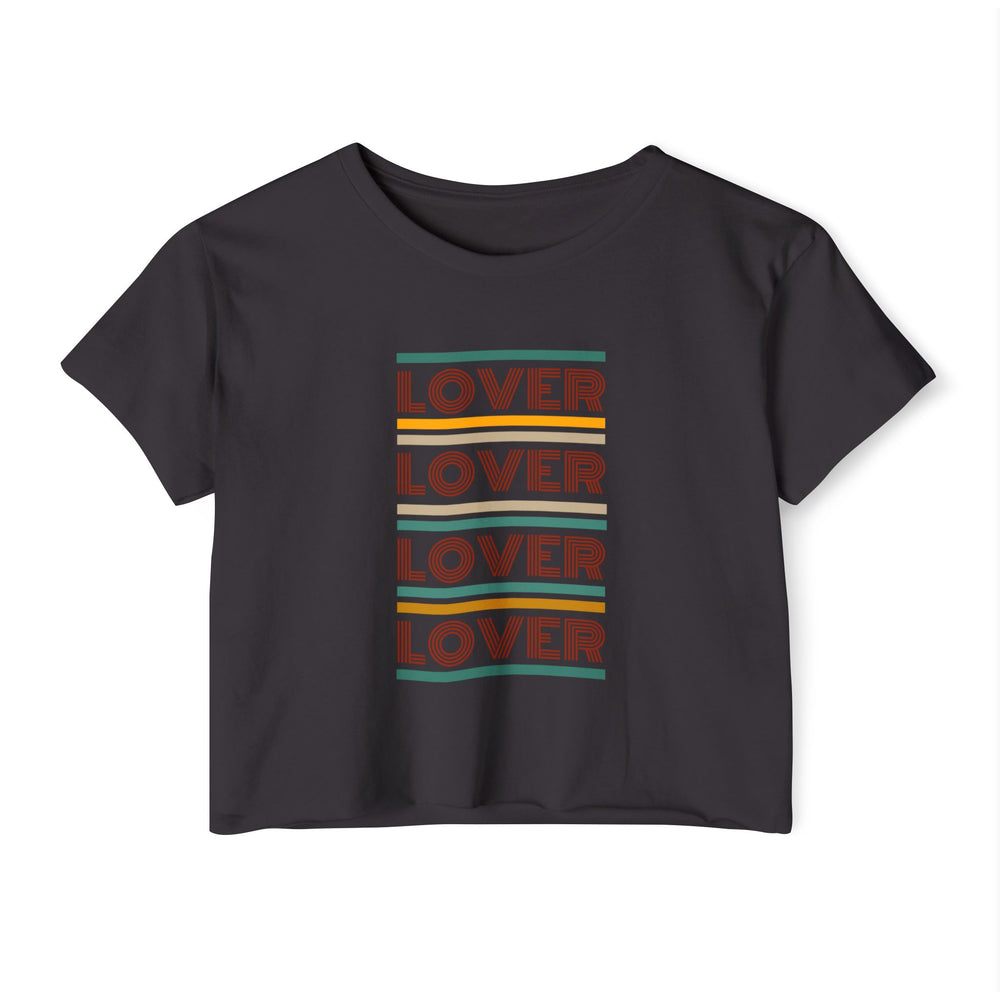 Lover, Lover, Lover, Lover Retro Women's Festival Crop Top