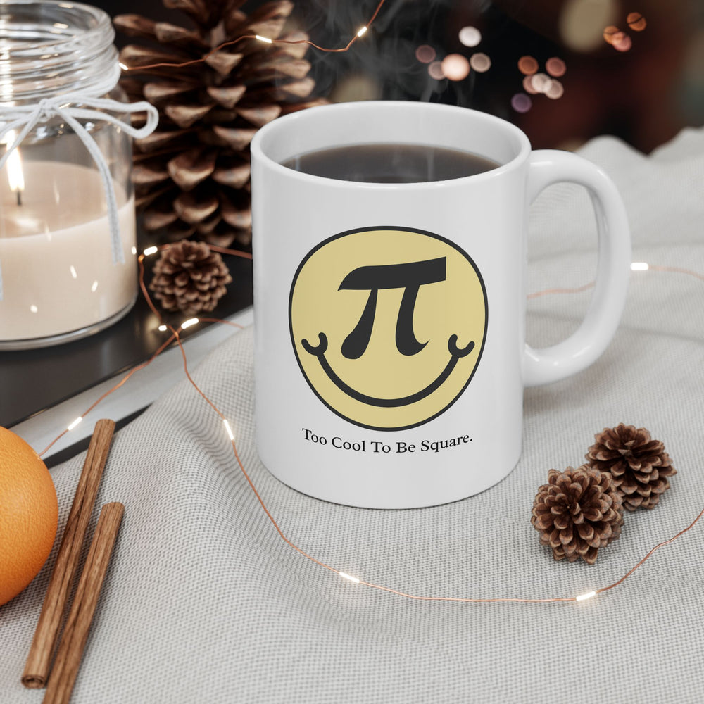 Too Cool to Be Square – Pi Day Mug