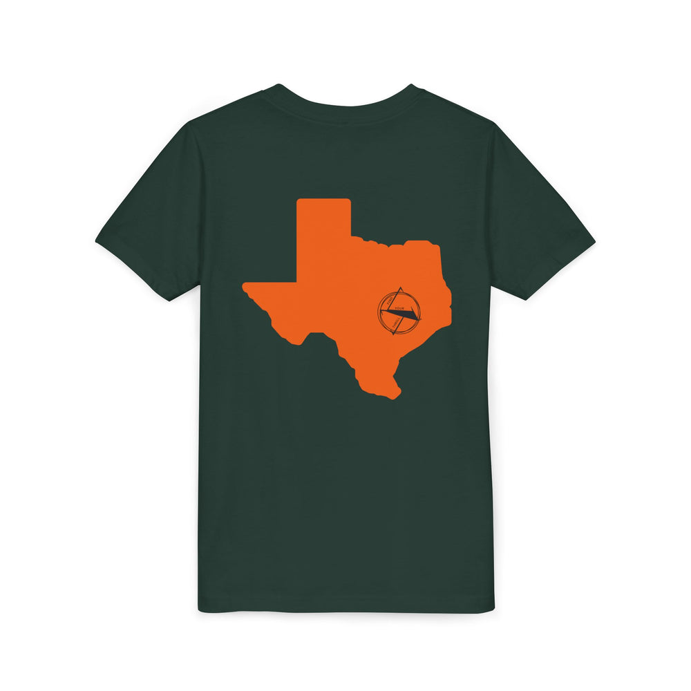 🤠 FYT ATX Youth Short Sleeve Tee – Texas State with ATX Circle Marker 🌟