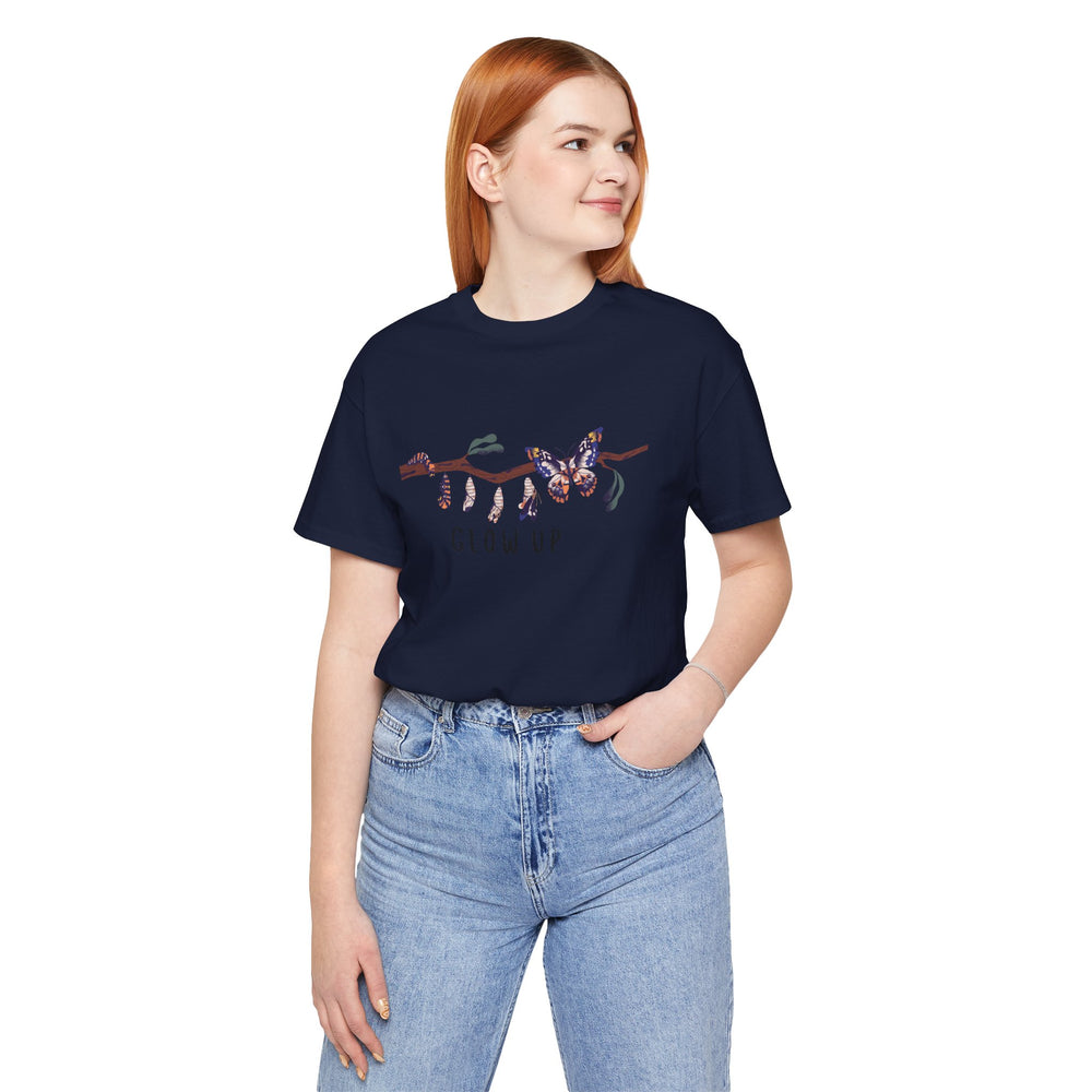 Glow Up Butterflies Jersey Short Sleeve Tee