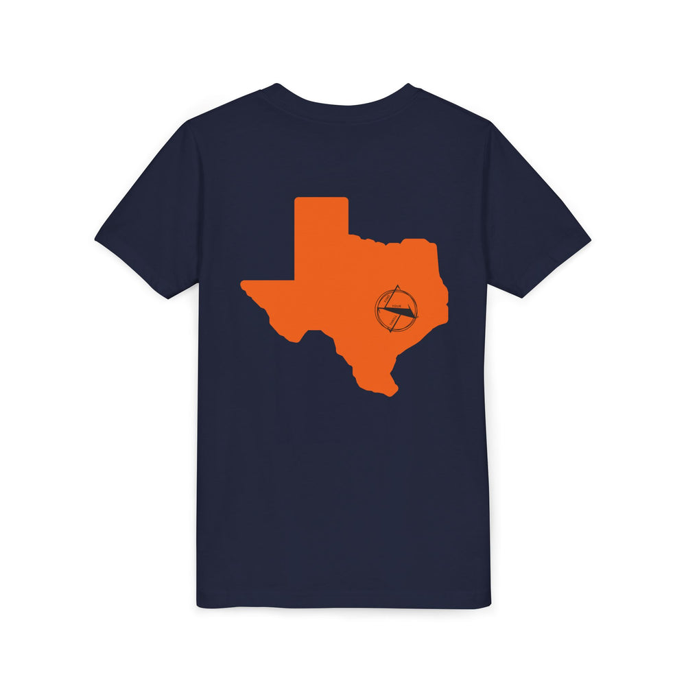 🤠 FYT ATX Youth Short Sleeve Tee – Texas State with ATX Circle Marker 🌟