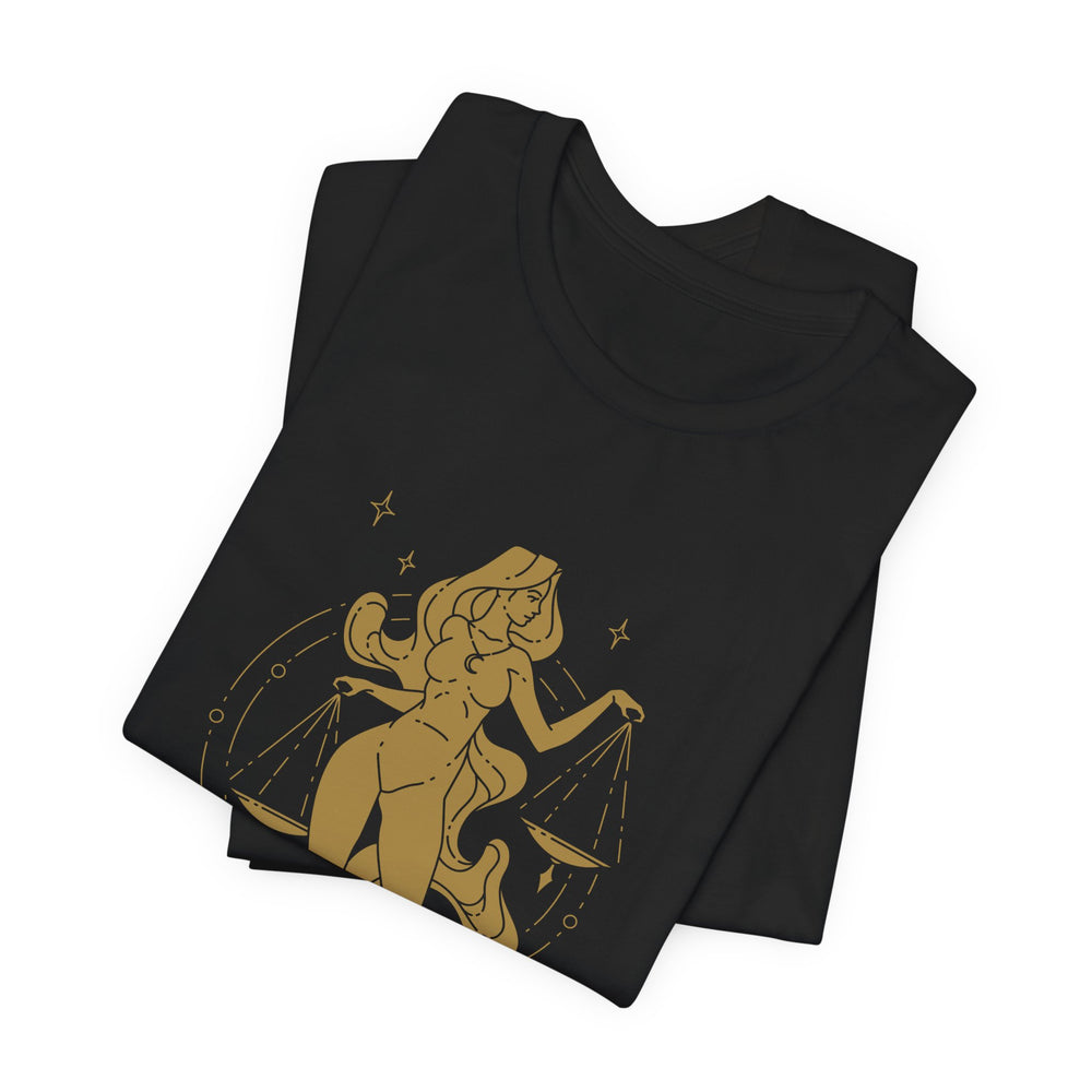 Libra Constellation Zodiac Short Sleeve Tee