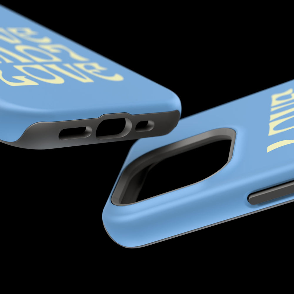 💙💛 Love Love Love – Blue & Yellow Magnetic Tough iPhone Case 💛💙