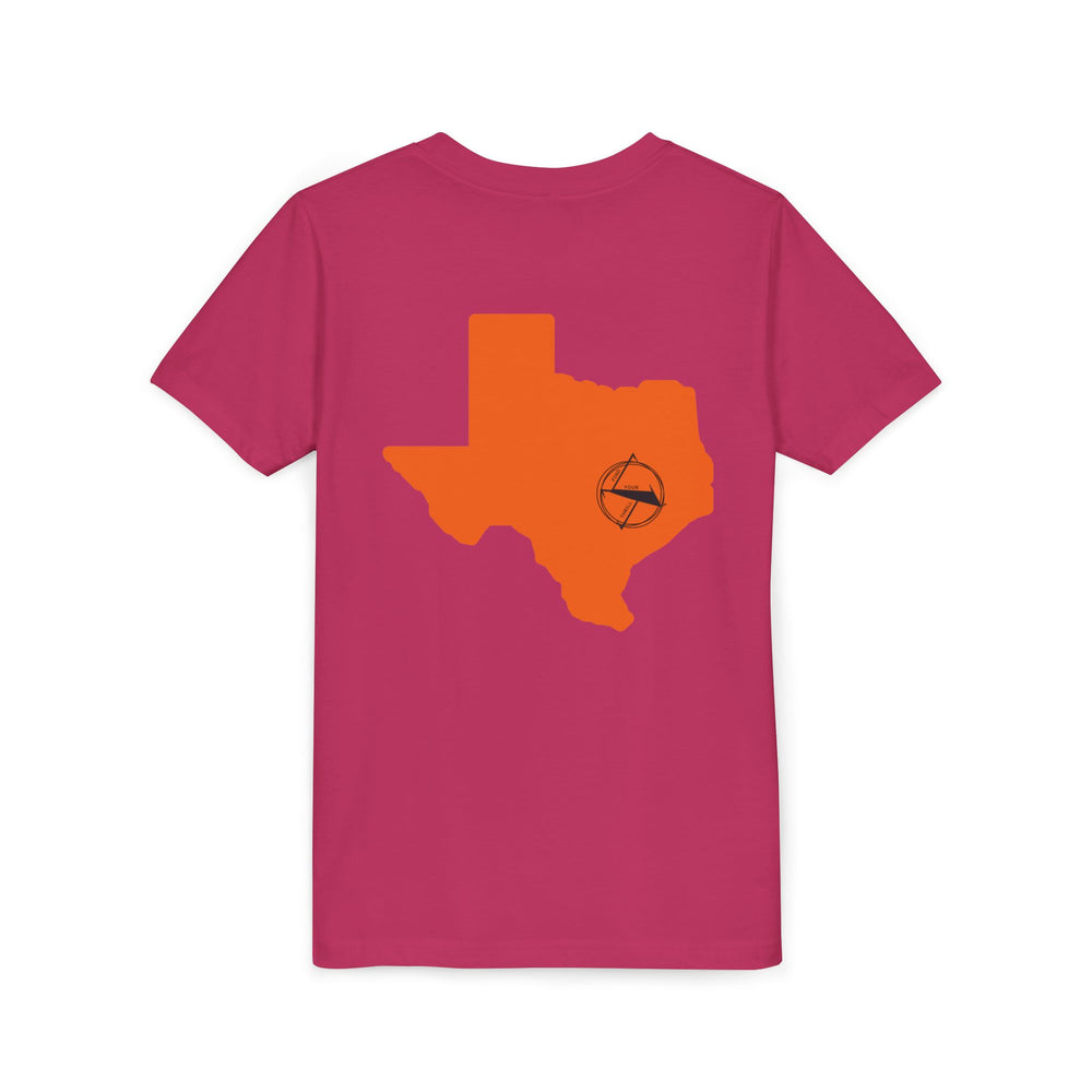 🤠 FYT ATX Youth Short Sleeve Tee – Texas State with ATX Circle Marker 🌟