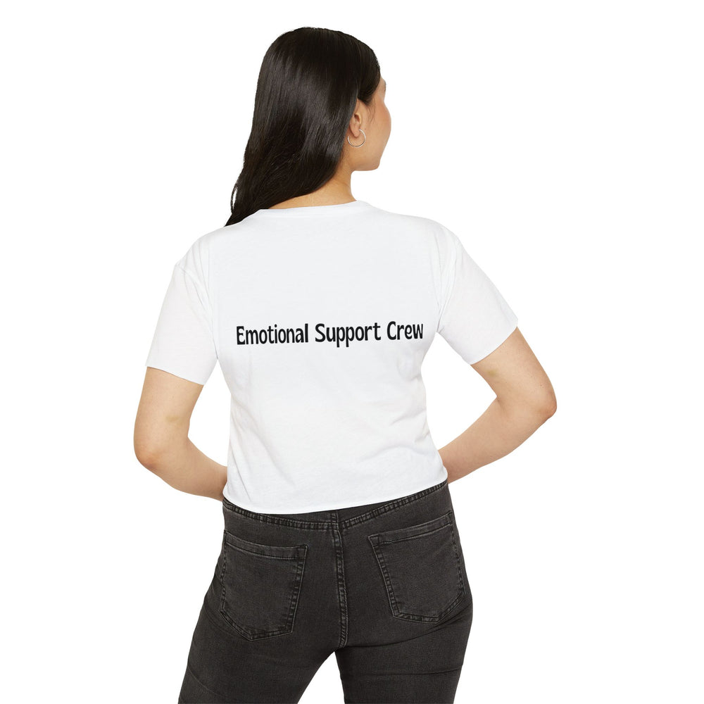 Emotional Support Crew Women's Festival Crop Top
