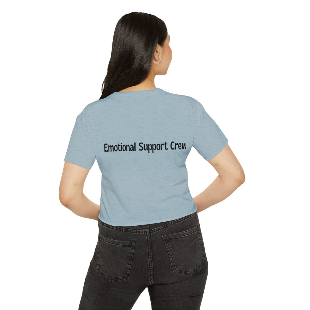Emotional Support Crew Women's Festival Crop Top
