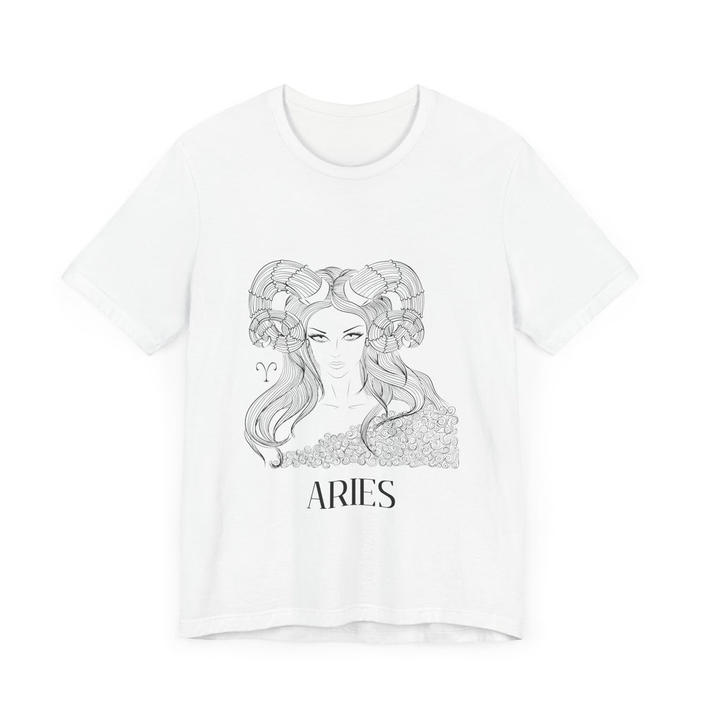 Aries Constellation Zodiac Unisex Jersey Short Sleeve Tee