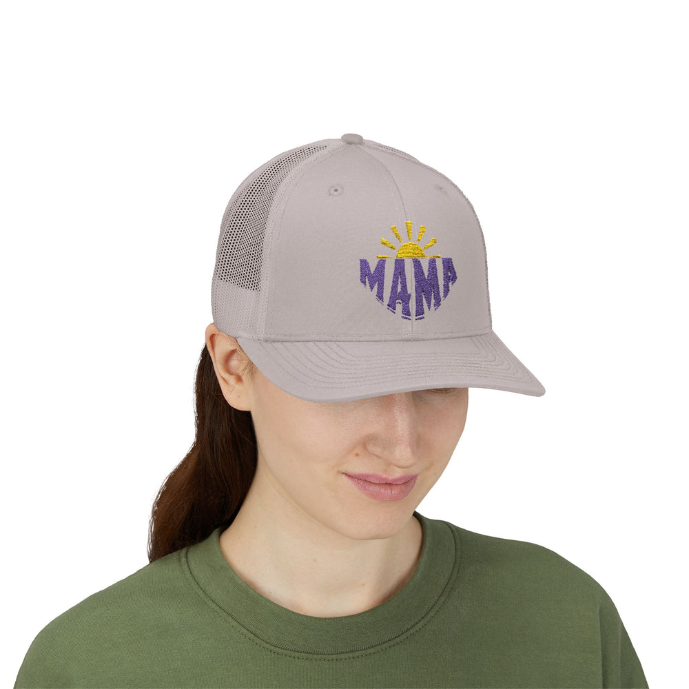 Mama Sunrise Embroidered Snapback Trucker Cap