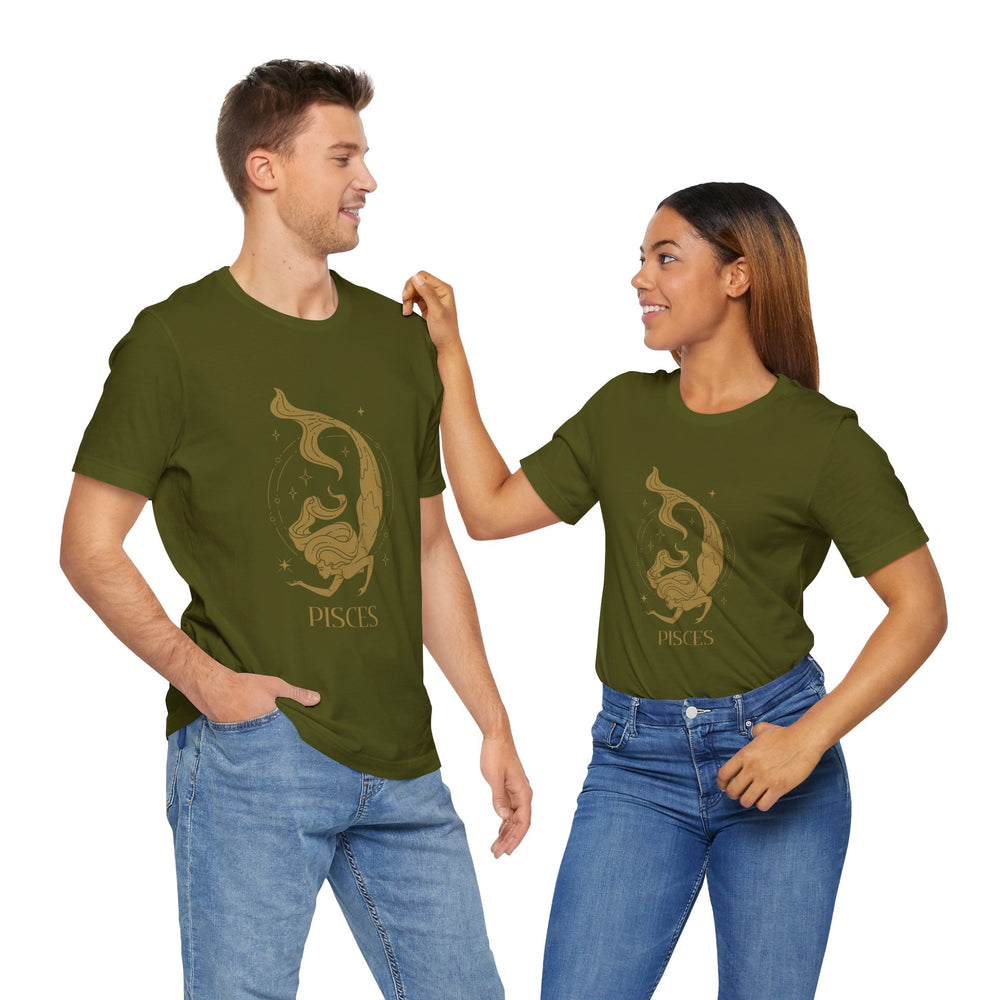 Pisces Constellation Zodiac Unisex Jersey Short Sleeve Tee
