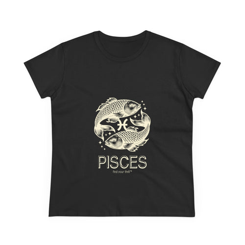 Pisces Fish Women's Midweight Cotton Tee