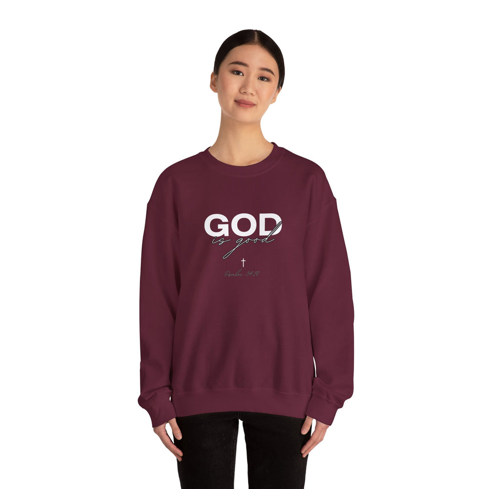 God Is Good - Psalms 34:18 - Crewneck Sweatshirt
