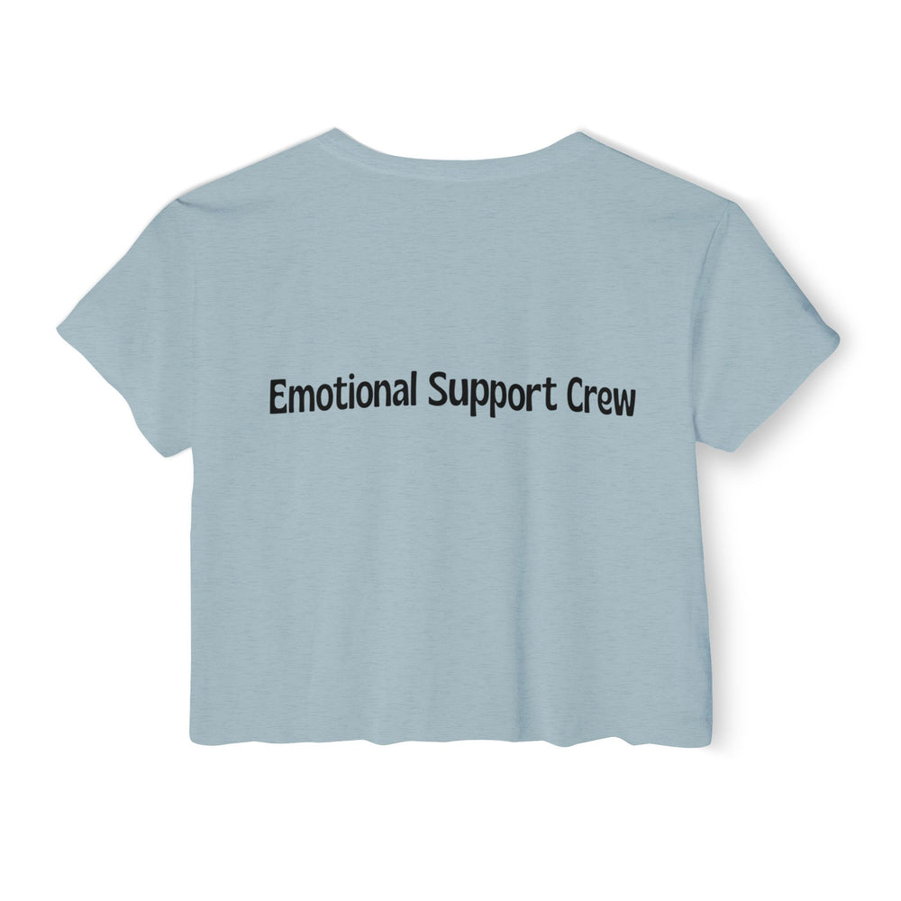 Emotional Support Crew Women's Festival Crop Top