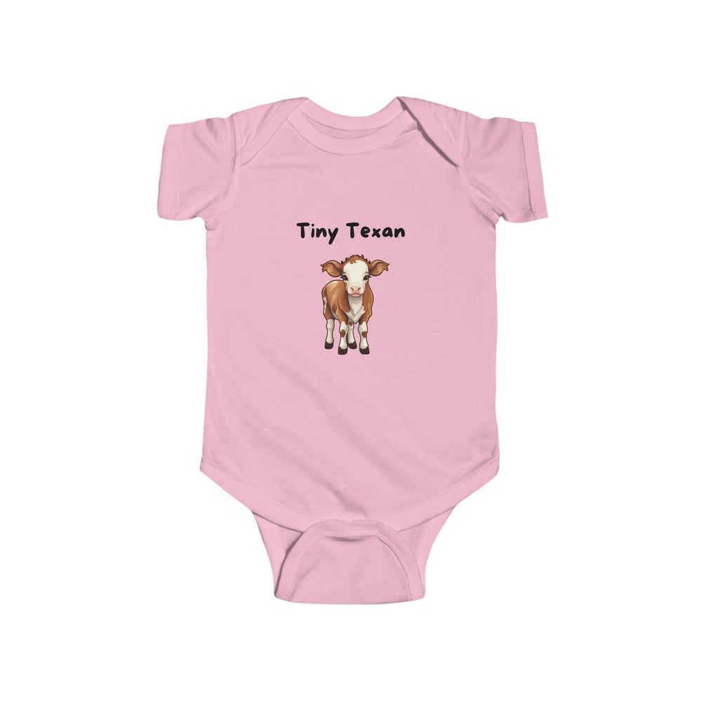 Tiny Texan Onesie – Cute Cow Graphic