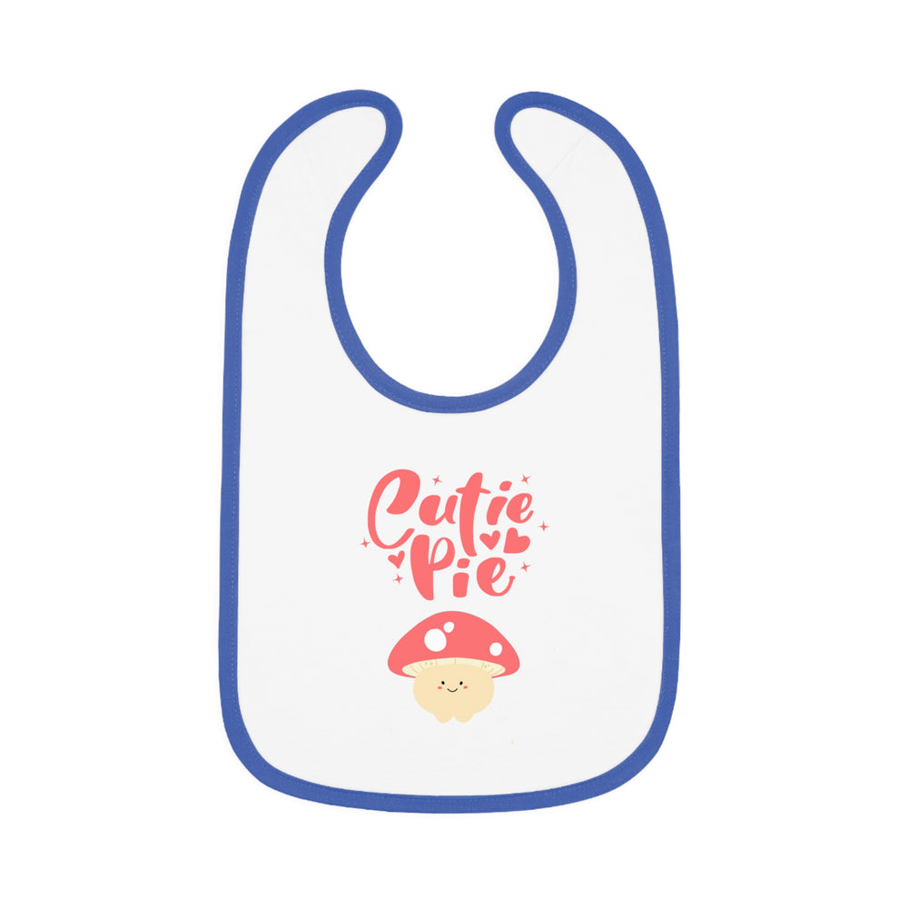 Cutie Pie Baby Contrast Trim Jersey Bib